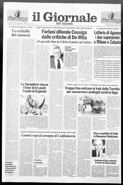 Il giornale del lunedi